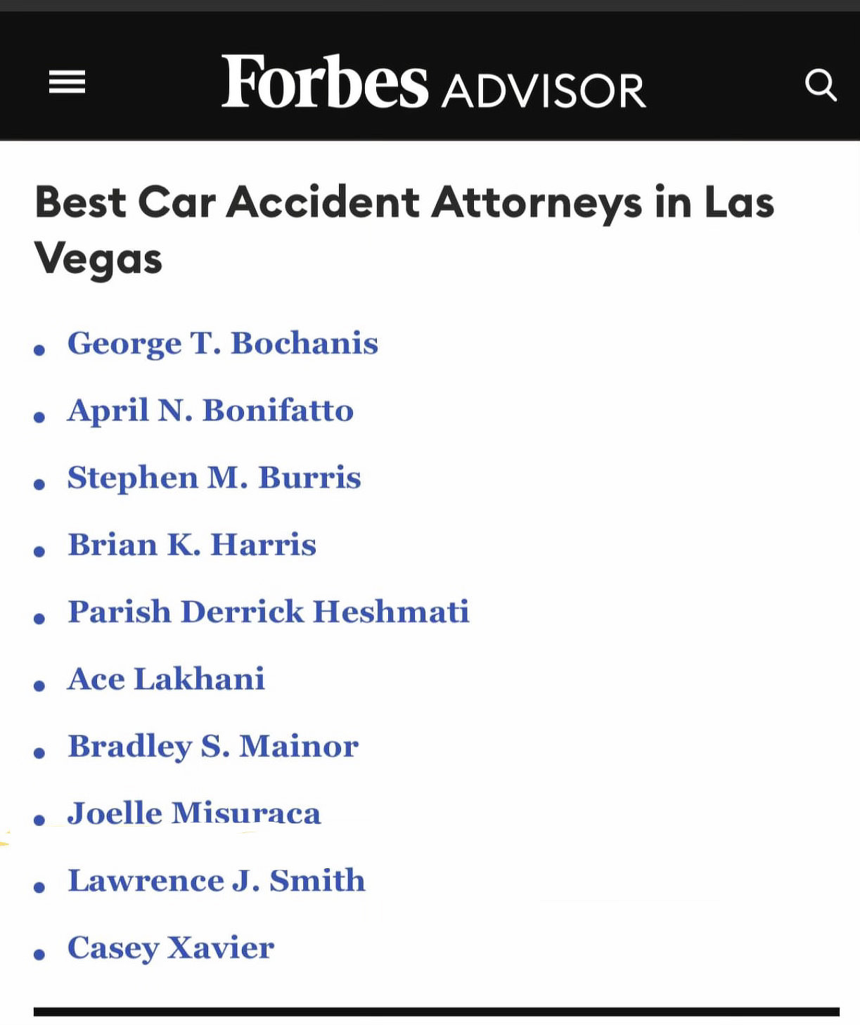 Personal Injury Attorney Parish D. Heshmati, Las Vegas, Nevada.